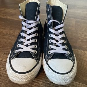 Women's 9/ Men's 7 Black High Top Converse